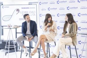 Comfeet de Merkal con Almudena Cid