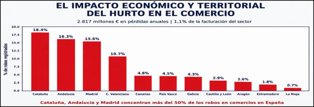 El comercio pierde 2817 millones de euros en hurtos